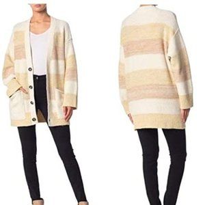Free People Sweater Cardigan Southport Beach Grain